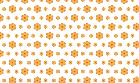 Simple Flower Pattern Stock Illustration