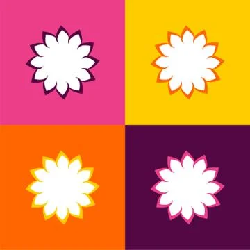 Simple Flower Pattern Logo Template Illustration Design. EPS 10. Stock Illustration