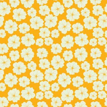 Simple flower seamless pattern design Stock Illustration
