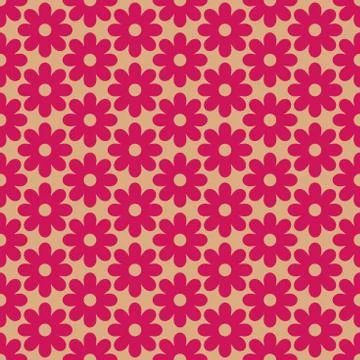 Simple flower seamless pattern vector Stock Illustration