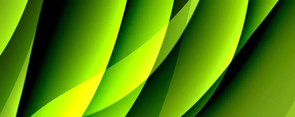 Simple fluid color gradient abstract background with dynamic wave line effect Stock Illustration