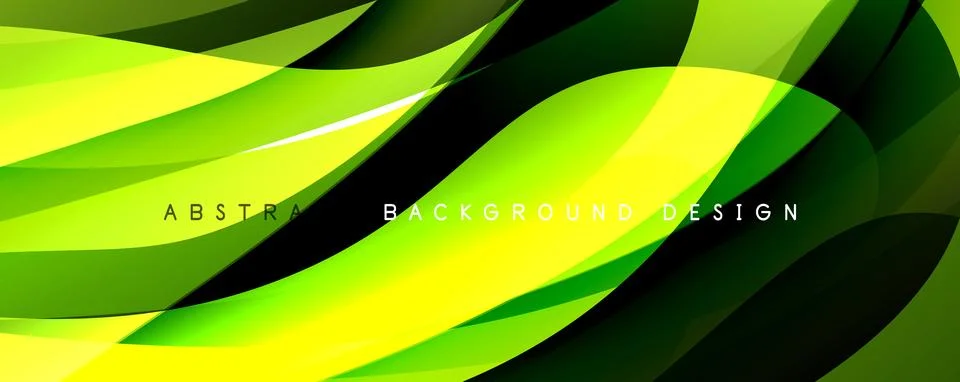 Simple fluid color gradient abstract background with dynamic wave line effect Illustrazione stock