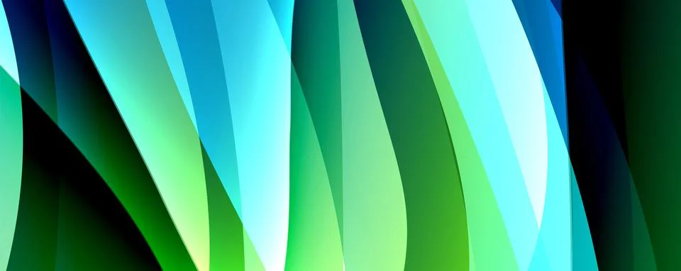 Simple fluid color gradient abstract background with dynamic wave line effect 스톡 일러스트