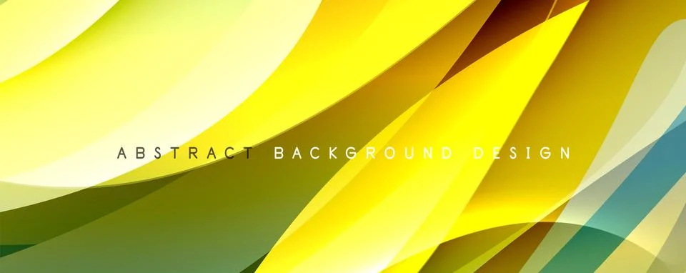Simple fluid color gradient abstract background with dynamic wave line effect Illustrazione stock