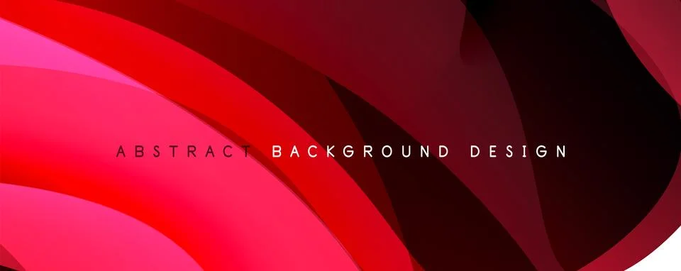 Simple fluid color gradient abstract background with dynamic wave line effect Stock Illustration