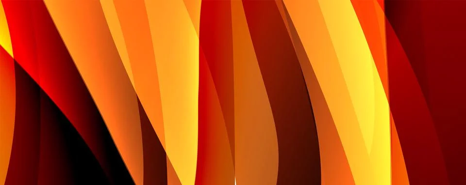 Simple fluid color gradient abstract background with dynamic wave line effect Stock Illustration