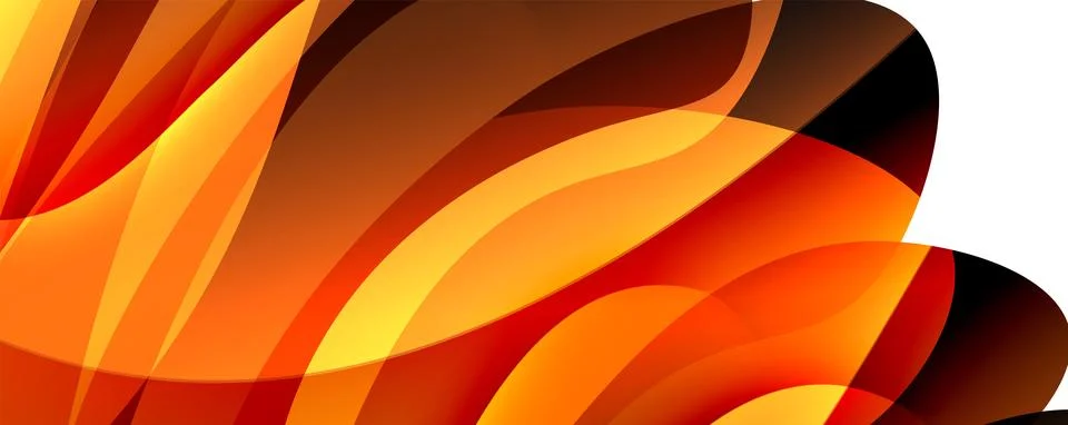 Simple fluid color gradient abstract background with dynamic wave line effect Illustrazione stock