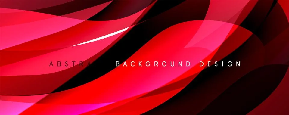 Simple fluid color gradient abstract background with dynamic wave line effect イラスト素材