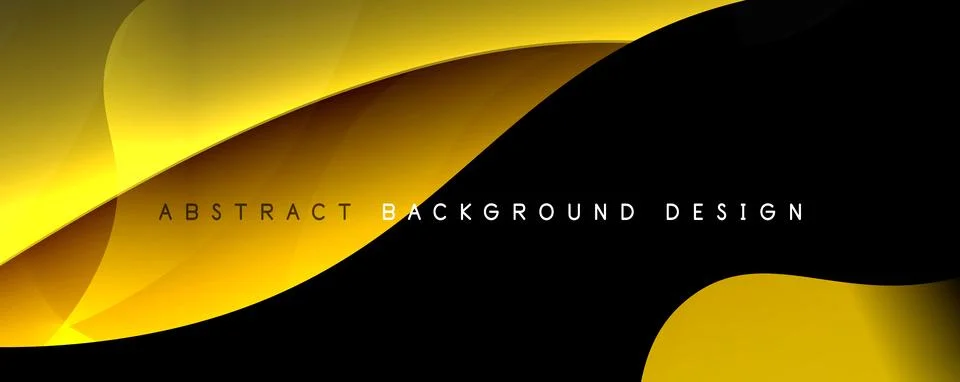 Simple fluid color gradient abstract background with dynamic wave line effect Illustrazione stock