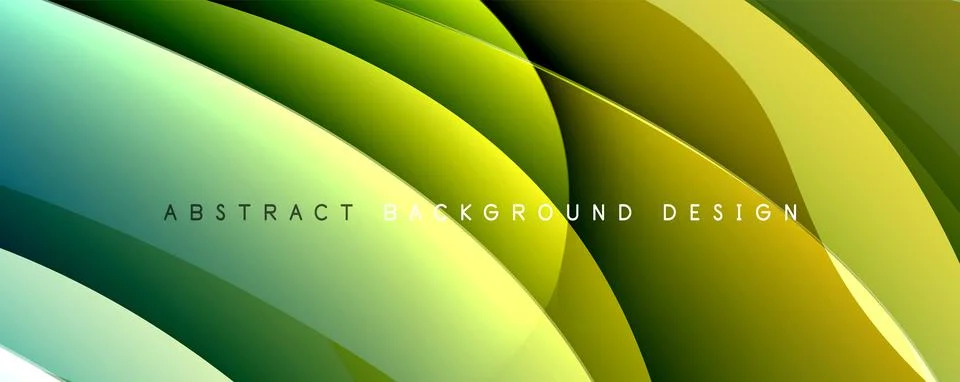 Simple fluid color gradient abstract background with dynamic wave line effect Stock Illustration