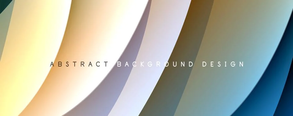 Simple fluid color gradient abstract background with dynamic wave line effect Stock Illustration
