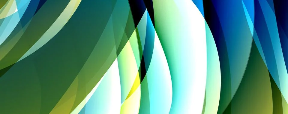 Simple fluid color gradient abstract background with dynamic wave line effect 스톡 일러스트