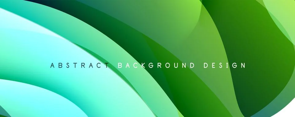 Simple fluid color gradient abstract background with dynamic wave line effect Stock Illustration