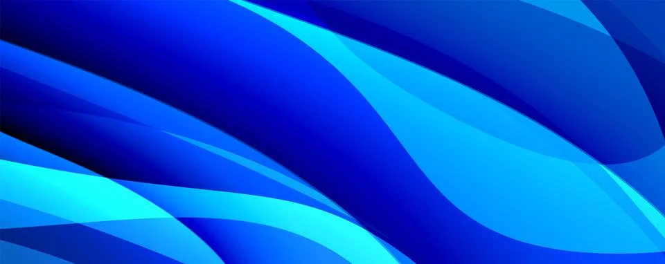 Simple fluid color gradient abstract background with dynamic wave line effect Illustrazione stock