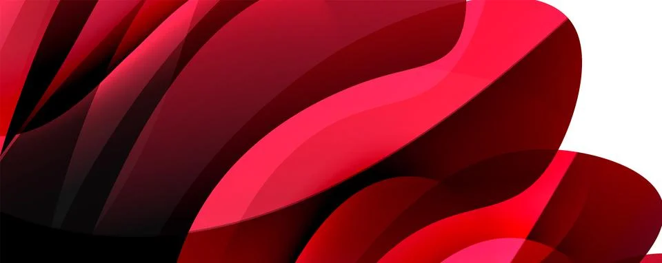 Simple fluid color gradient abstract background with dynamic wave line effect Stock Illustration
