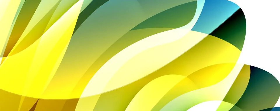 Simple fluid color gradient abstract background with dynamic wave line effect イラスト素材