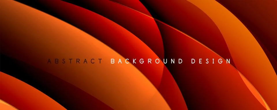 Simple fluid color gradient abstract background with dynamic wave line effect Illustrazione stock