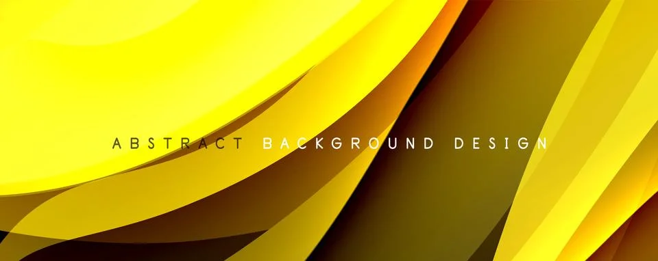 Simple fluid color gradient abstract background with dynamic wave line effect Stock Illustration