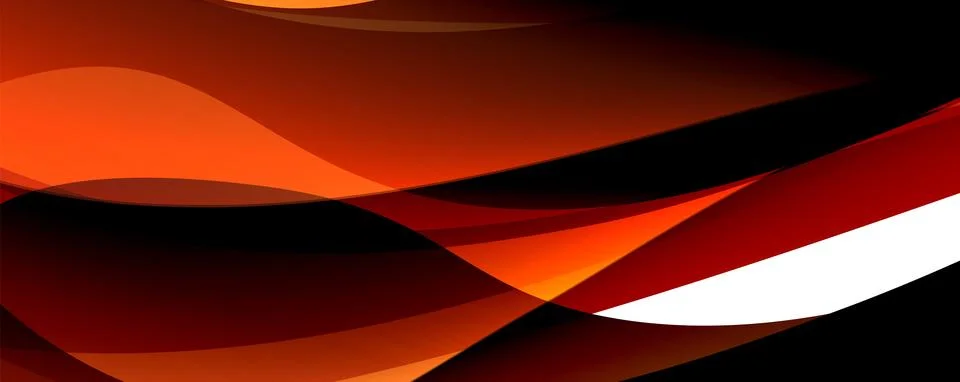 Simple fluid color gradient abstract background with dynamic wave line effect Stock Illustration