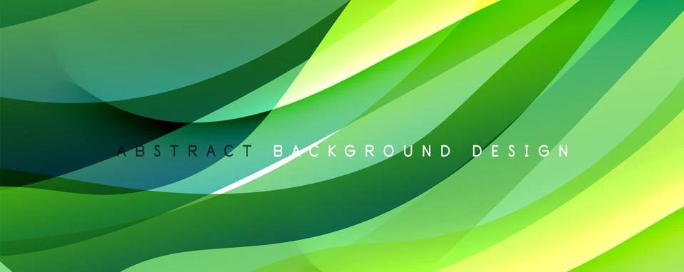 Simple fluid color gradient abstract background with dynamic wave line effect イラスト素材