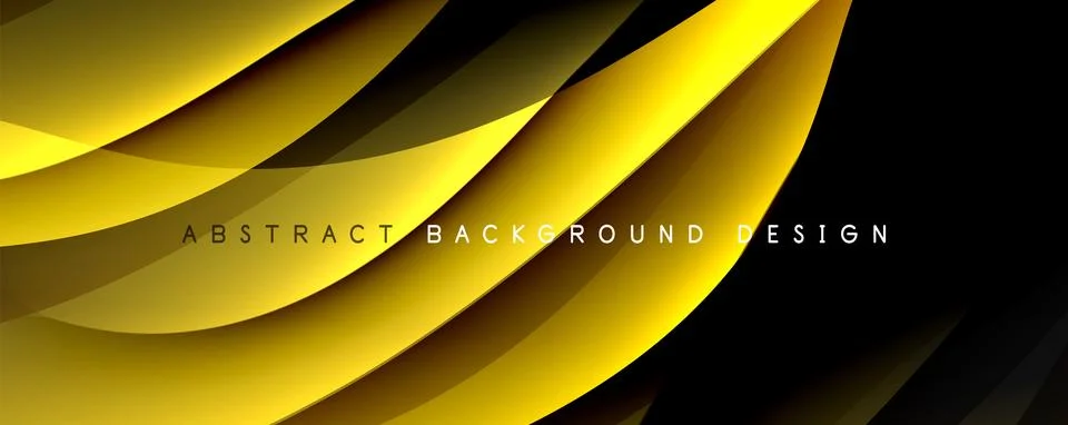Simple fluid color gradient abstract background with dynamic wave line effect イラスト素材
