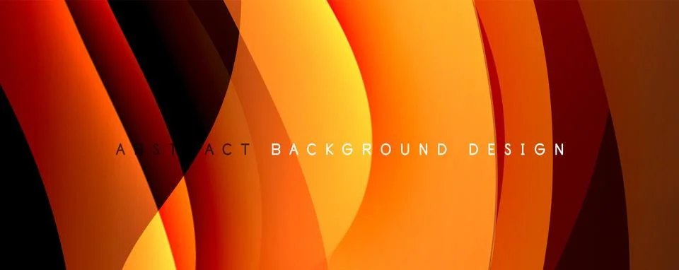 Simple fluid color gradient abstract background with dynamic wave line effect Illustrazione stock