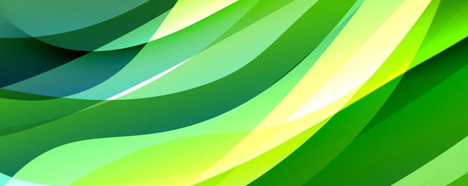 Simple fluid color gradient abstract background with dynamic wave line effect イラスト素材