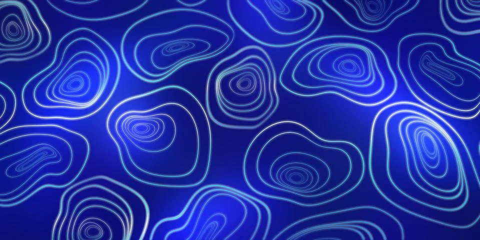 Simple fluid shape curve Abstract repeating texture Topographic map Stock Illustration