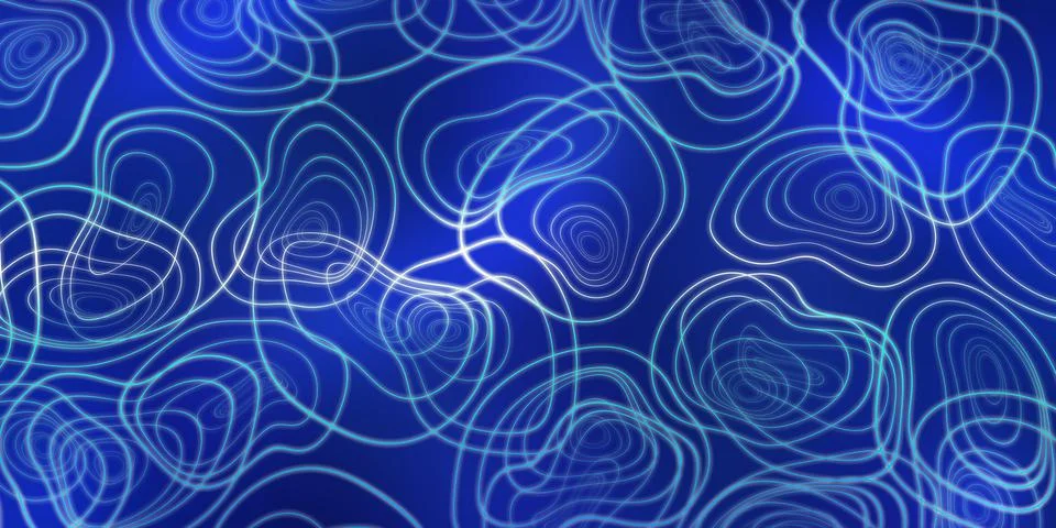 Simple fluid shape curve Abstract repeating texture Topographic map Stock-Illustration