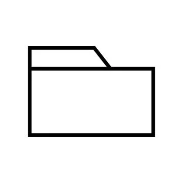 Simple folder line icon. Vector. イラスト素材