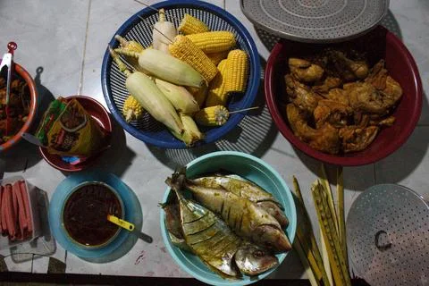 Simple food menu 库存照片