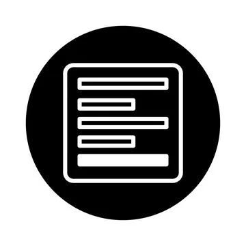 Simple form icon design for website application featuring clear line detail.. Stock Illustration