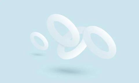 Simple forms in 3d perspective for graphic or web design. Stock Illustration