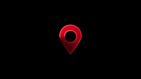 Simple forms of point of location. Pin icon animation design template. . Ma.. Stock Footage 307978757