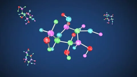 Simple formula microcosmic Stock Footage 121202972