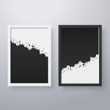 Simple frame with grunge texture style Stock-Illustration