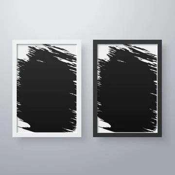 Simple frame with grunge texture style Stock-Illustration