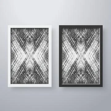 Simple frame with grunge texture style Stock-Illustration