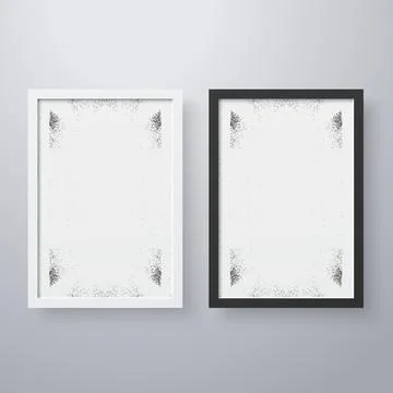 Simple frame with grunge texture style Stock Illustration