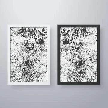 Simple frame with grunge texture style Stock Illustration