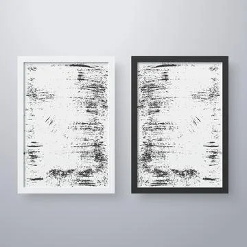 Simple frame with grunge texture style Stock Illustration