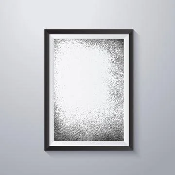 Simple frame with grunge texture style Stock Illustration