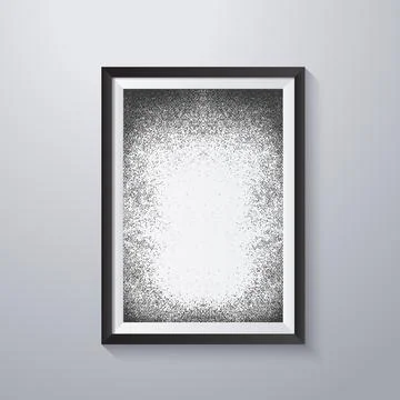 Simple frame with grunge texture style Stock Illustration