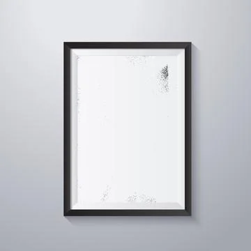 Simple frame with grunge texture style Stock Illustration