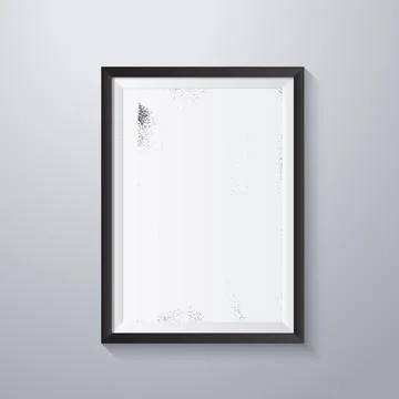Simple frame with grunge texture style Stock Illustration