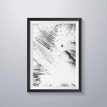 Simple frame with grunge texture style Stock Illustration