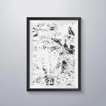 Simple frame with grunge texture style Stock Illustration