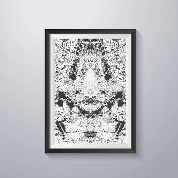Simple frame with grunge texture style Stock Illustration