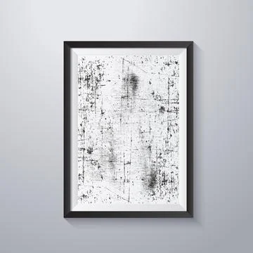 Simple frame with grunge texture style Stock Illustration