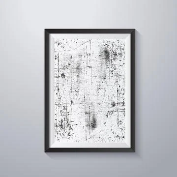 Simple frame with grunge texture style Stock Illustration
